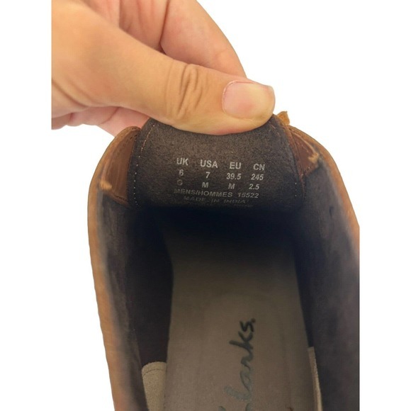 Clarks‎ Boots Men 7M Brown Bushacre II Chukka Ankle Leather Round Toe 26112317 main image 4